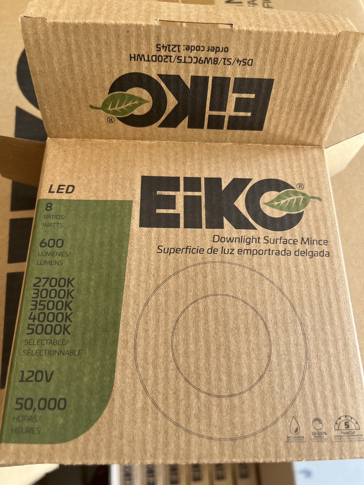 LED Downlight Surface Slim Fixture: Box of 24 Model 4in. for ceilings gallery