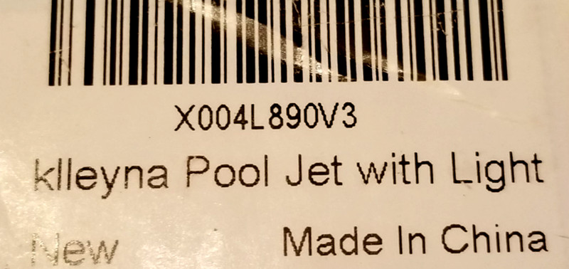 Underwater Pool Light Return Jet 7 Color Changing Led Lights *MISSING PARTS* gallery