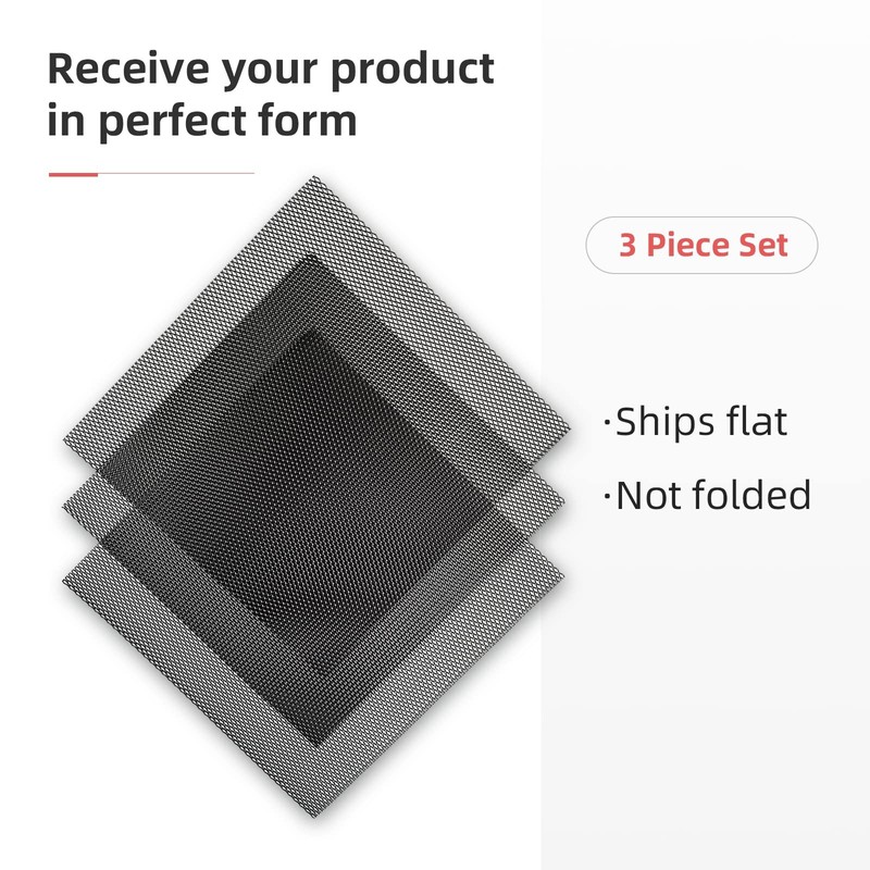 Universal 13"x13" Car Grill Mesh Insert Aluminum Alloy Rhombic 4x8mm, 3Pcs gallery
