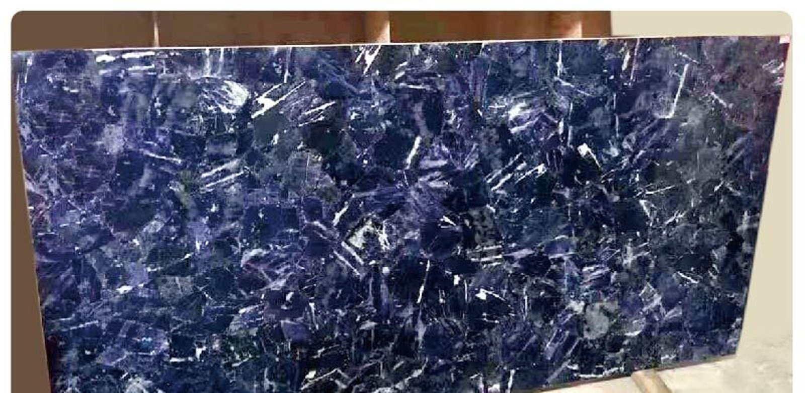 Sodalite Coffee Table Top for Home Deco | 12 x 12 Inches Blue Stone Patio Table gallery