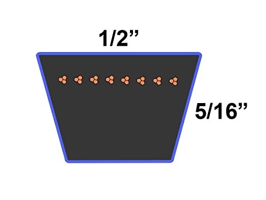 REPLACEMENT BELT FOR AYP Craftsman Noma 197253 1/2" X 101" MADE WITH KEVLAR gallery
