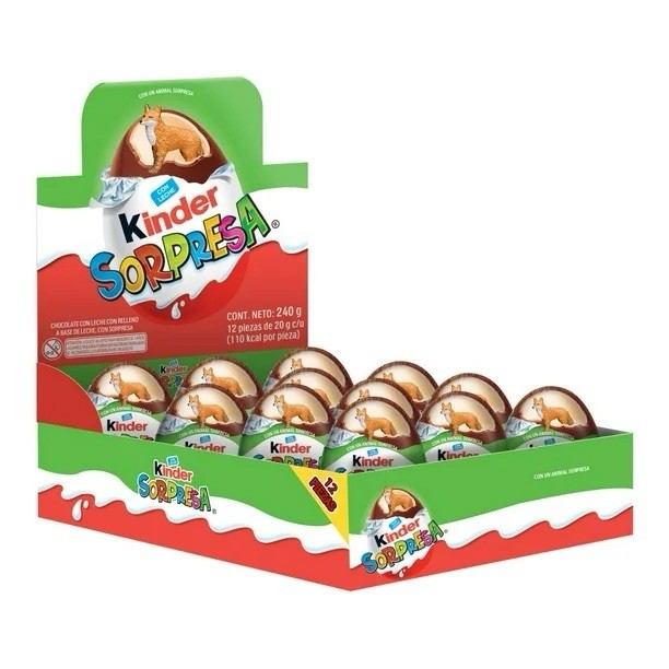 KINDER SORPRESA ANIMALES 🇲🇽 12 PIEZAS - Kinder Surprise (Chocolate Eggs w/Toy) gallery