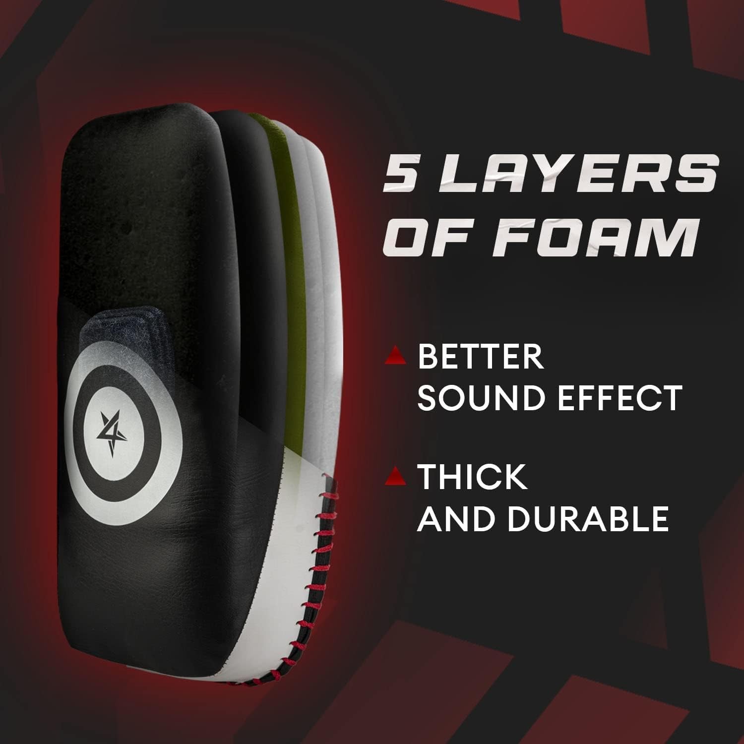 Yes4All Thick Boxing Strike Curved Thai Pad Mma Strike Kick Shield Coaching gallery