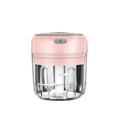 The Perfect Part Vegetable Chopper – 300ML Electric Garlic standard, Pink