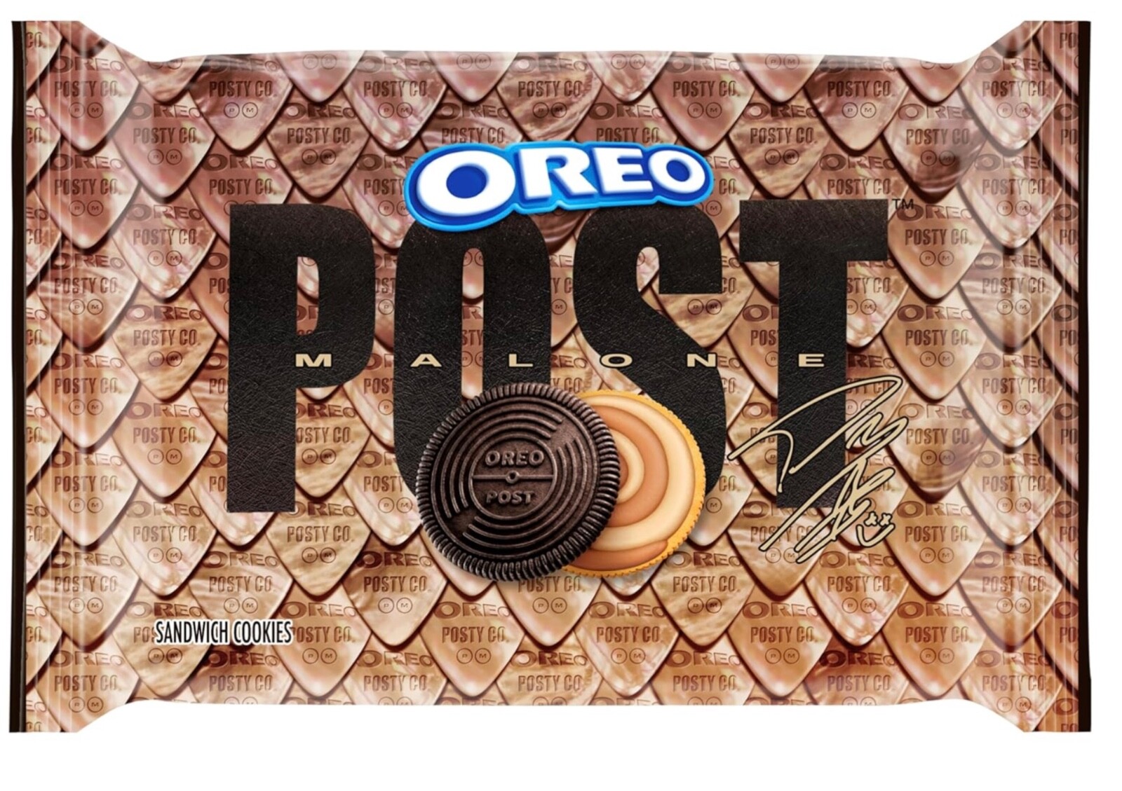 Post Malone OREO Cookies Limited Edition 10.68 oz Salted Caramel Shortbread gallery