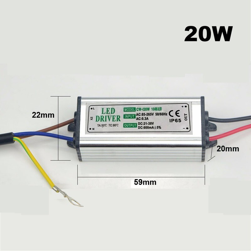 LED Driver Power Supply Transformator 10W 20W 30W 50W 70W 100W AC85-265V gallery