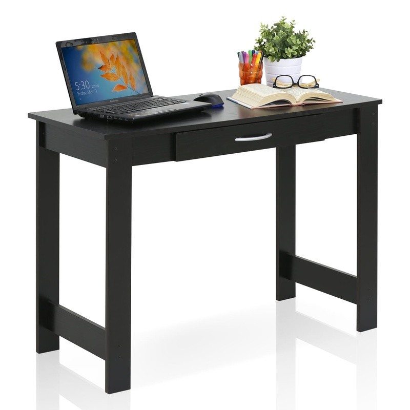 Space Saving Writing Desk W/ Drawer Modern Simple Design Home Office Study New gallery