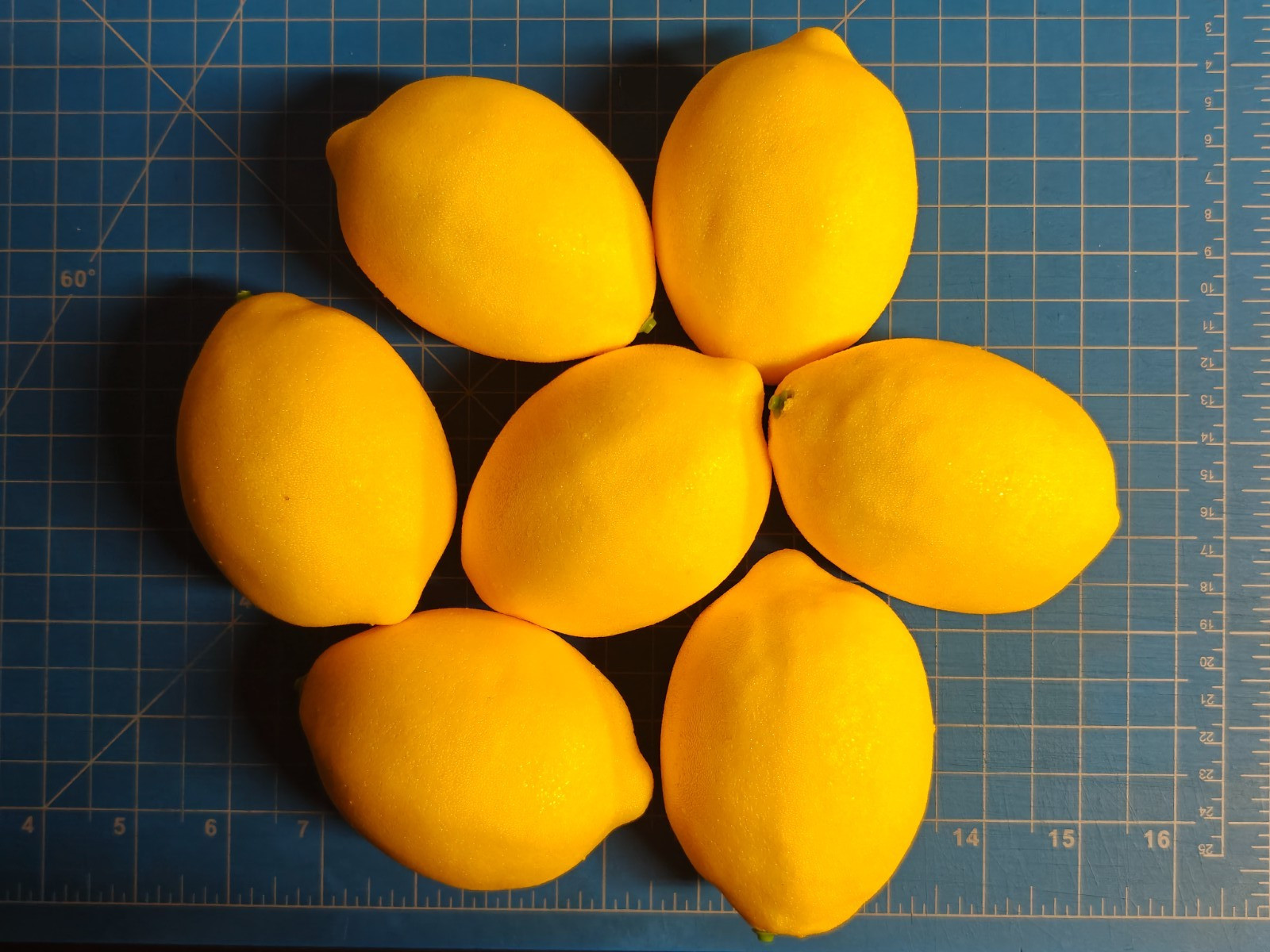 7 Plastic Lemon Fruit For Home Kitchen Decor 4" gallery