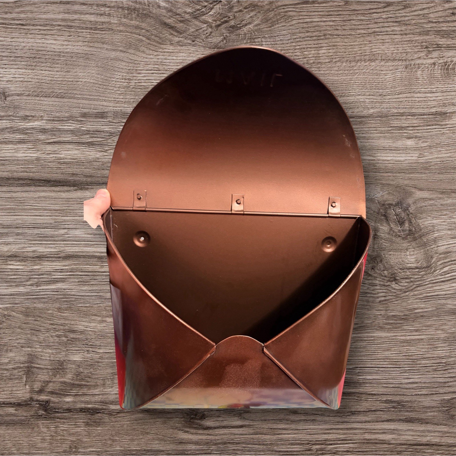 NACH Copper Envelope Style Wall Mount Mailbox Weather Resistant 12.5x5x10 in gallery