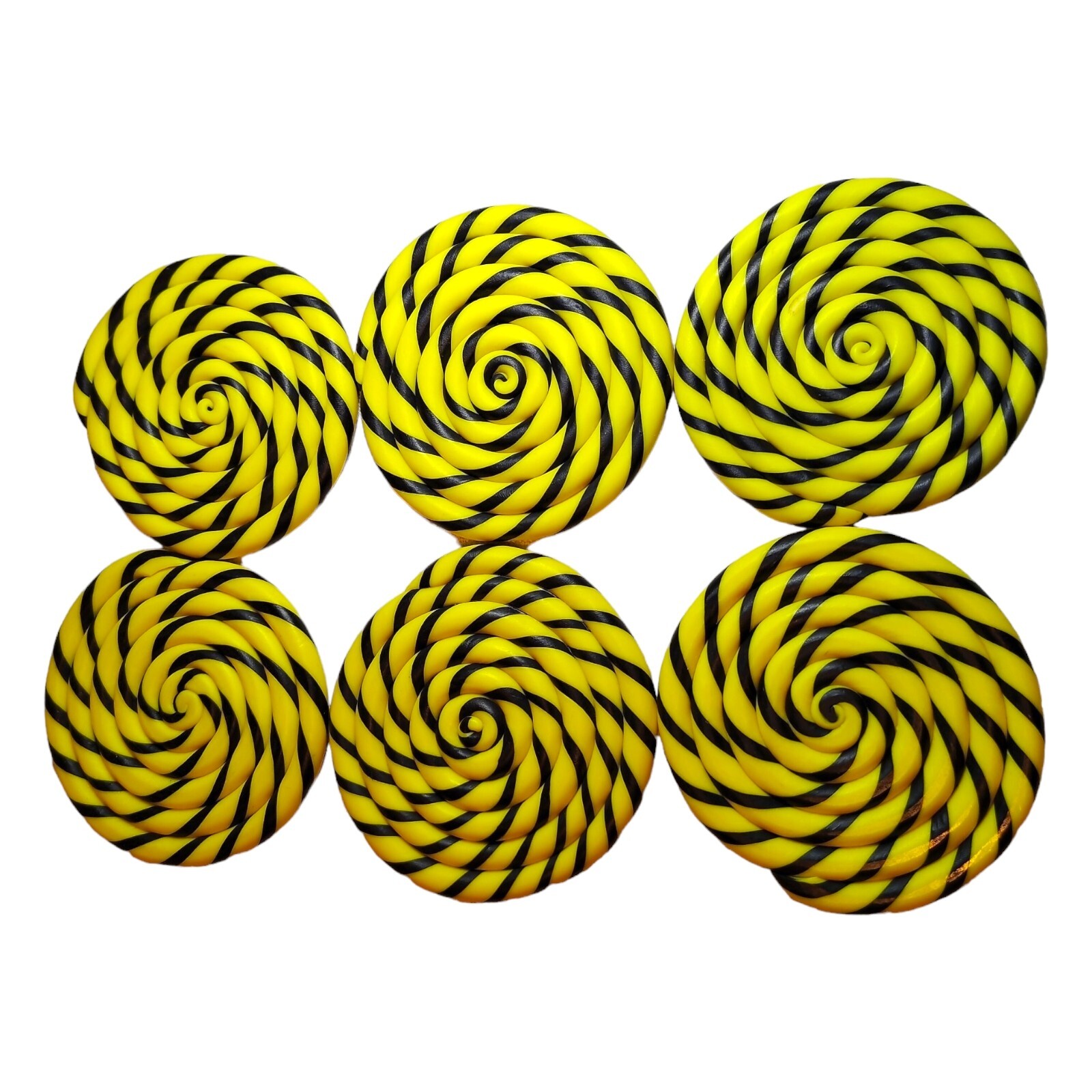 Yellow and Black Plastic Coasters gallery