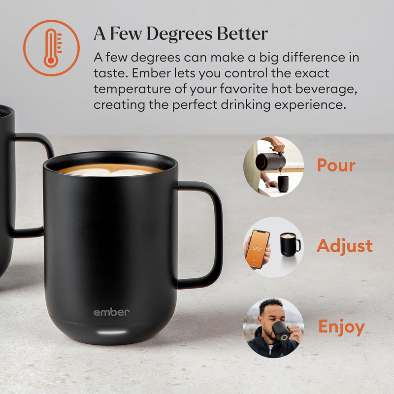 Smart Temperature Control Mug 2, 14oz, App-Enabled, 80 Min Battery Life gallery