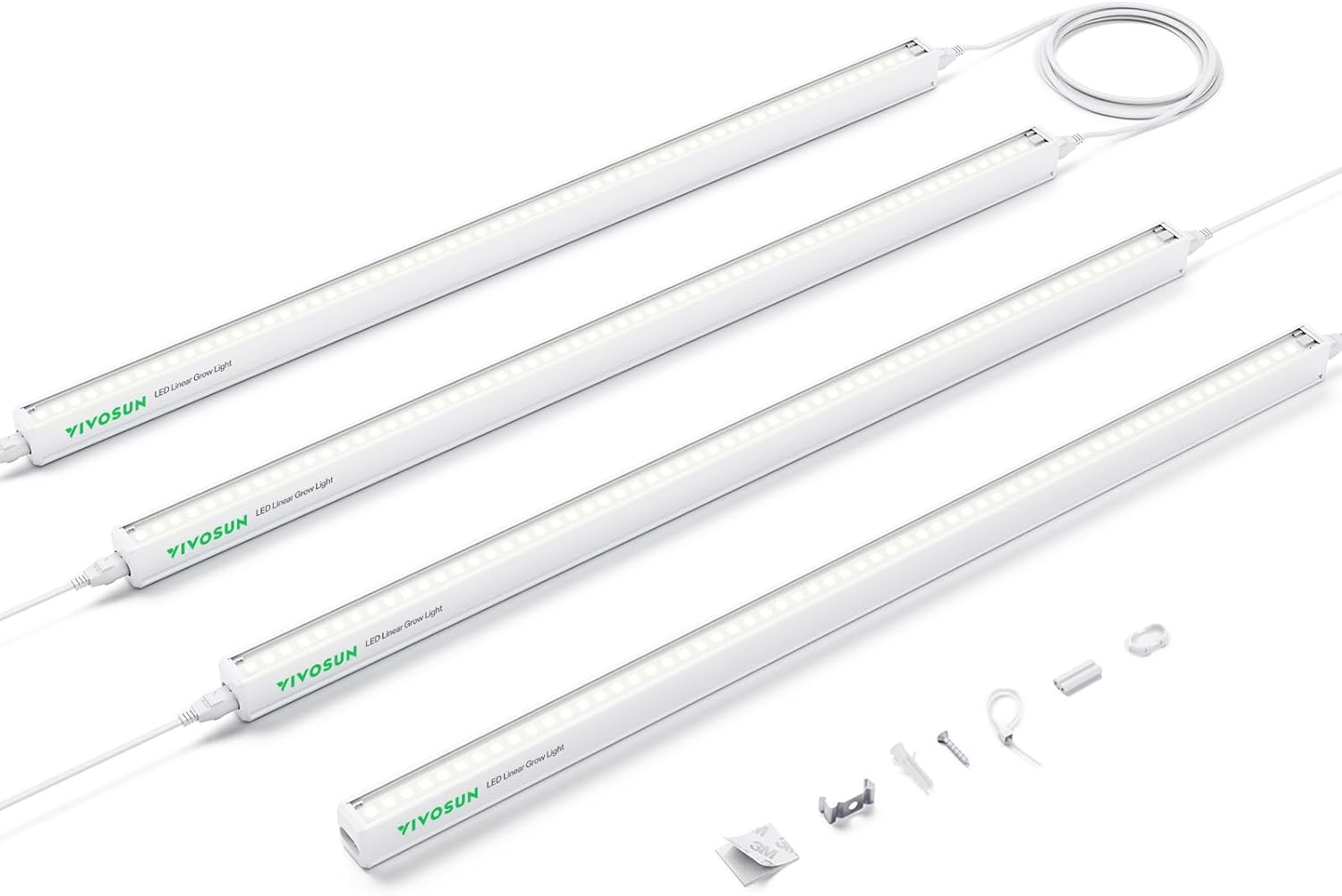 VIVOSUN 2FT 4PCS T5 LED Grow Light Strip Full Spectrum for Seeding Mother Plant gallery