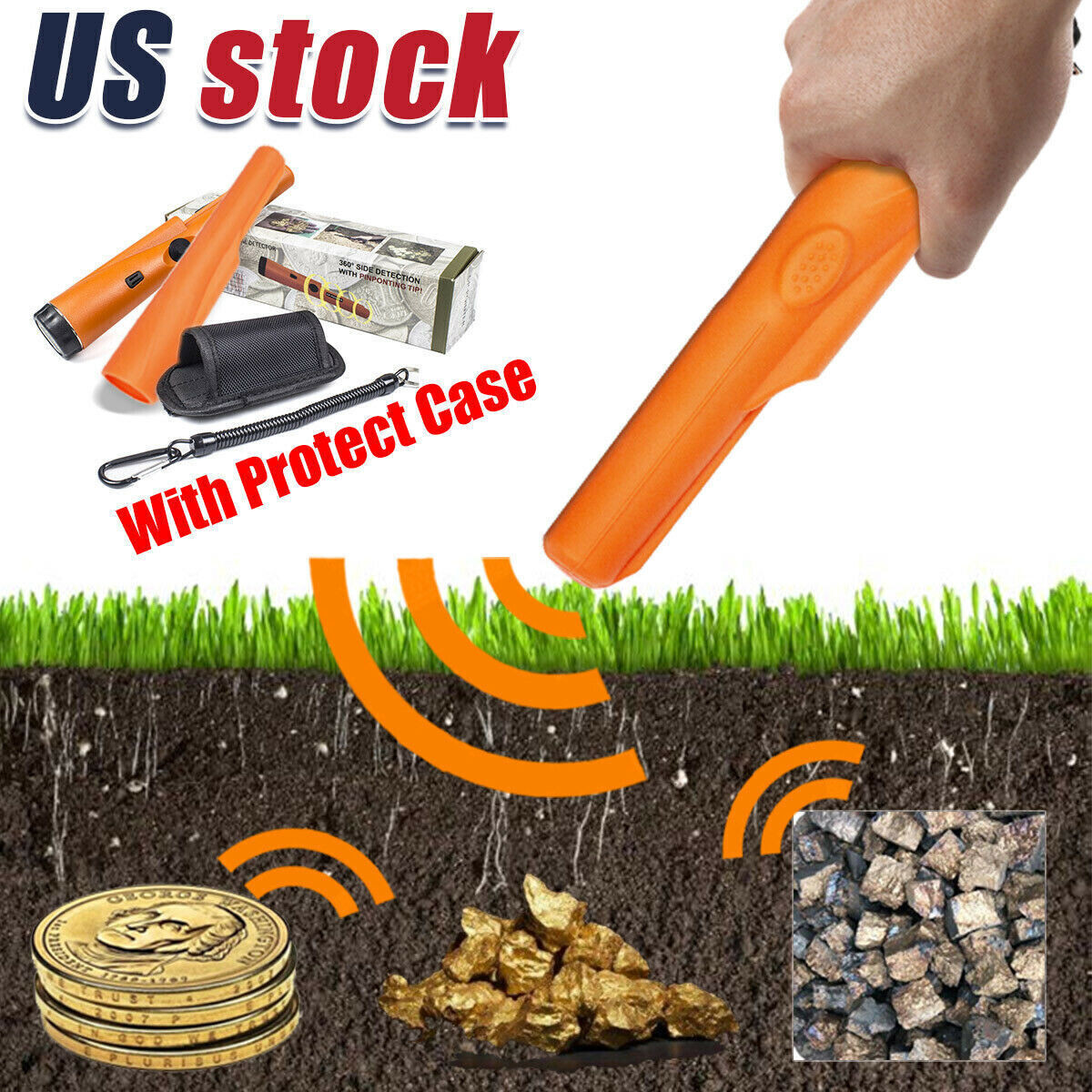 HandHeld Metal Detector Gold Digger Hunter Sensitive Tester Waterproof gallery