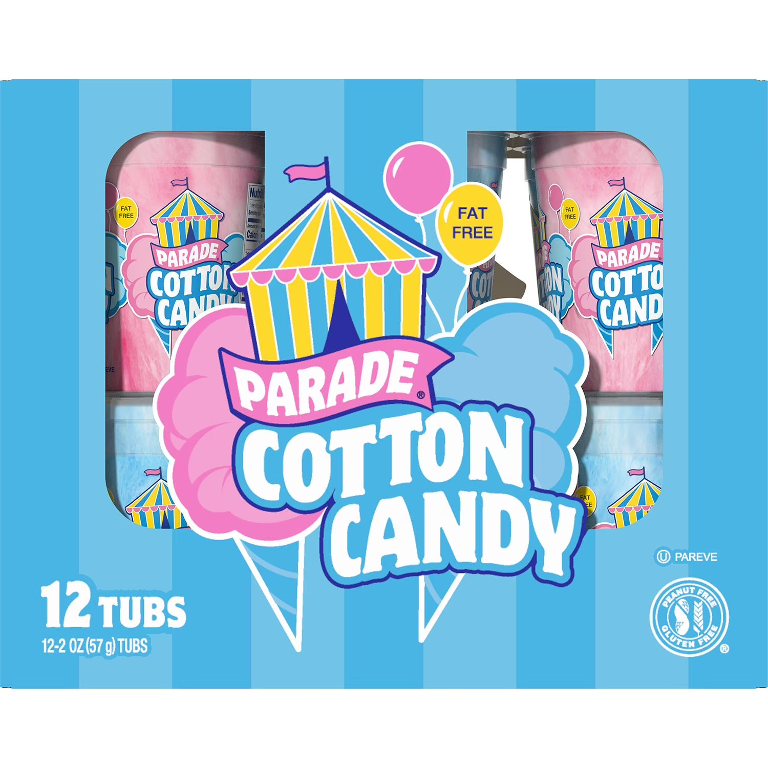 Parade Cotton Candy 12 Pack Assorted Flavors Bulk Carnival Snack Treats Fresh gallery