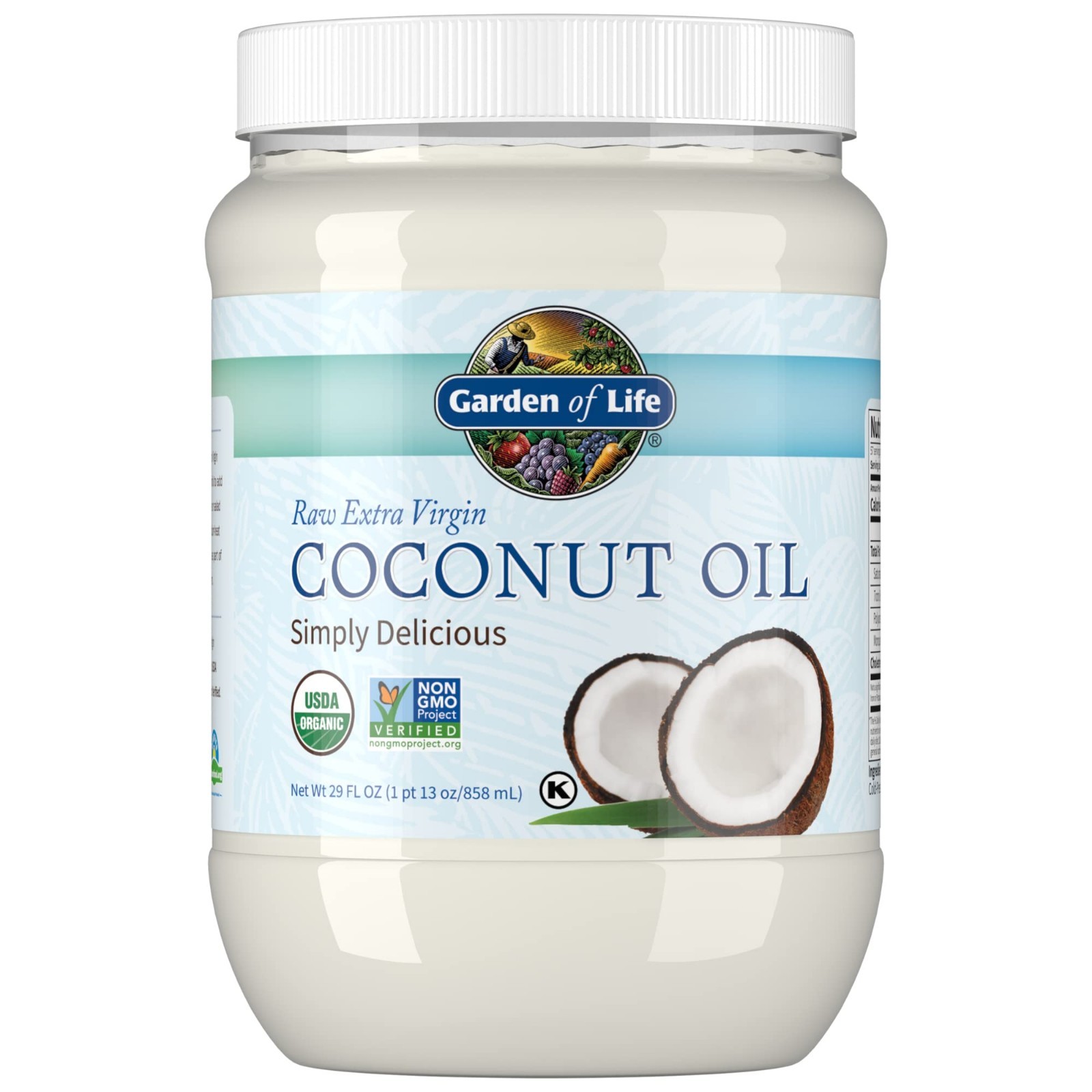 Organic Extra Virgin Coconut Oil - Raw Unrefined Cold Pressed, 57 Servings for H gallery