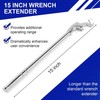 Wrench Extender Tool Bar, Extra-Long 15 Inch Wrench Extension for Maximum Lev... gallery