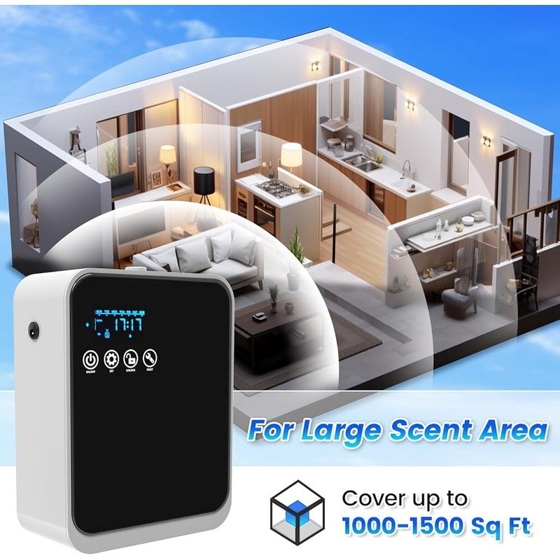 Waterless Essential Oil Diffuser Smart App Control Aromatherapy Timer 1000 Sq Ft gallery