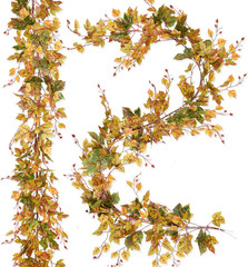 2 Pack Fall Maple Leaf Garland Clearance – 6.5Ft/Piece Artificial Fall Foliage G