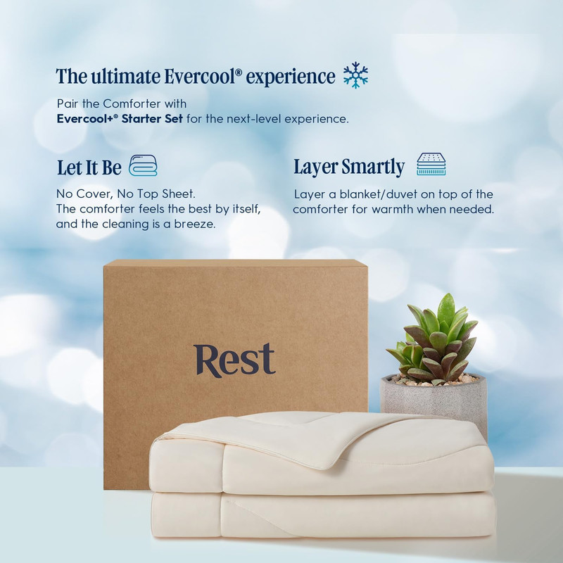 ® Evercool® Cooling Comforter, Twin/Twin XL, Blanket for Hot Sleepers, All Seaso gallery