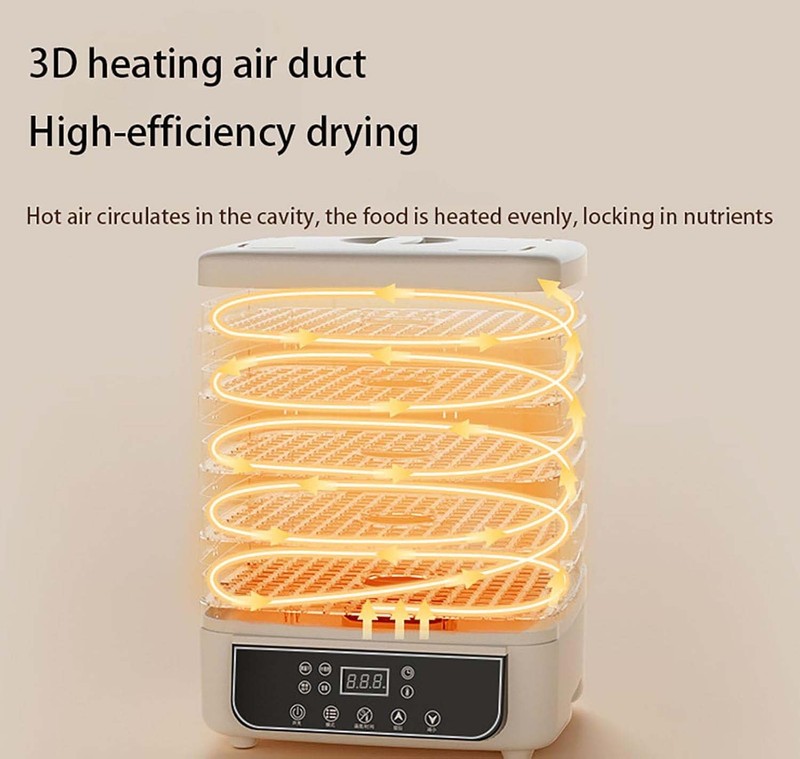 5 Trays Food Dehydrator Machine Stackable Fruit Dryer Adjustable Temperature gallery