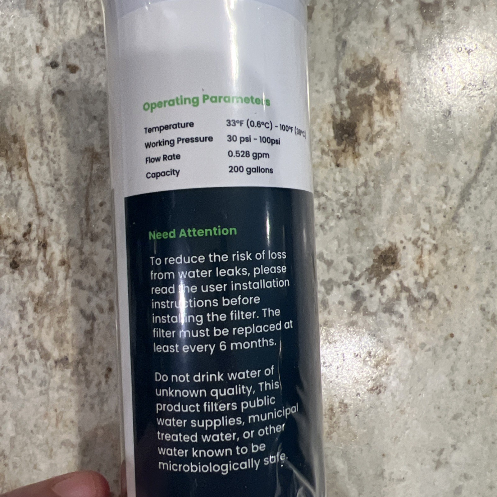 Glacier Fresh GF-XWF-N Replacement Water Filter w/ Chip for filter GE XWFE/XWF gallery