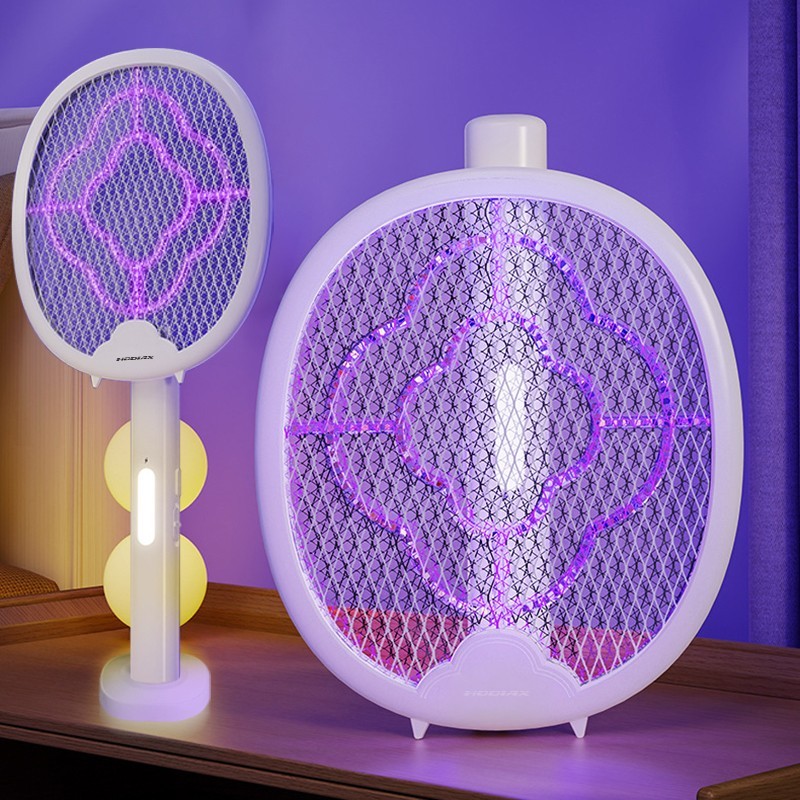 Foldable Electric Fly Swatter Rechargeable Handheld Mosquito Racket Pest Killer gallery
