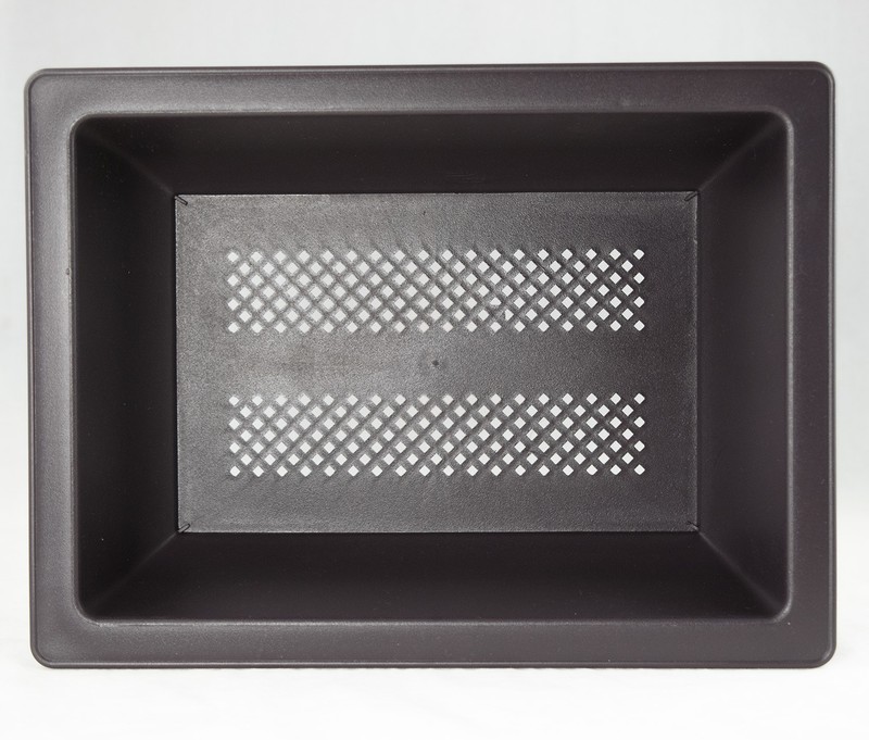 4 Mix 6.25"-10" Rectangular Plastic Bonsai, Cactus / Succulent Pot - Dark Brown gallery