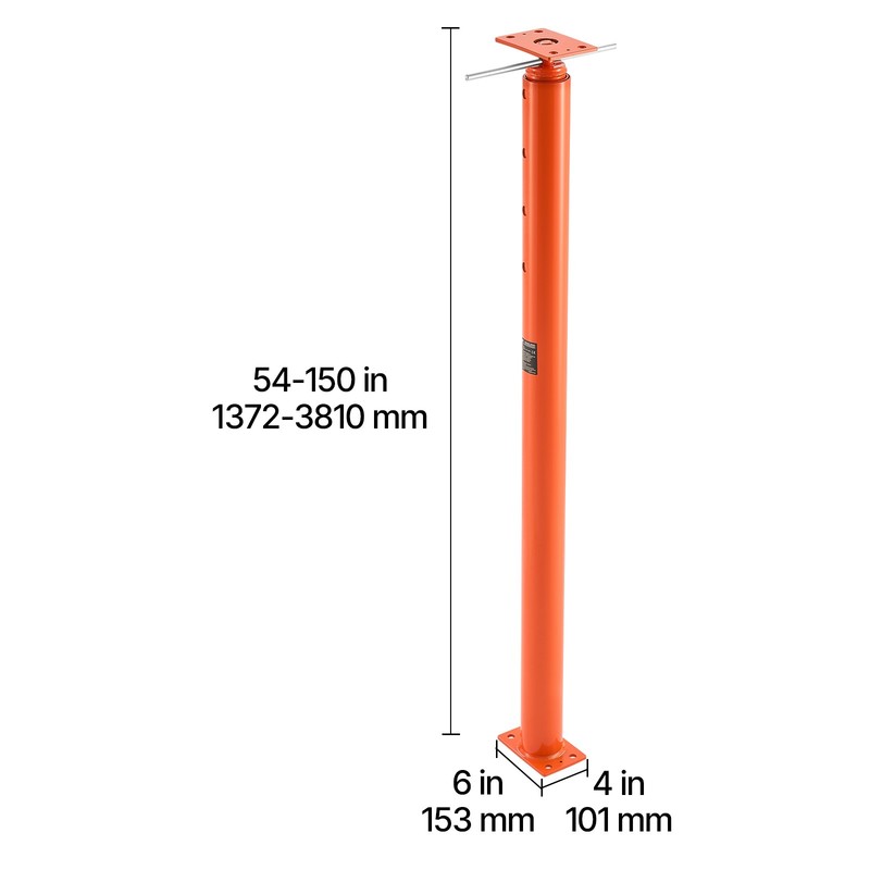 Uimoso Adjustable Floor Jack Posts for Leveling, 2PCS, Height Range 54-150 in gallery