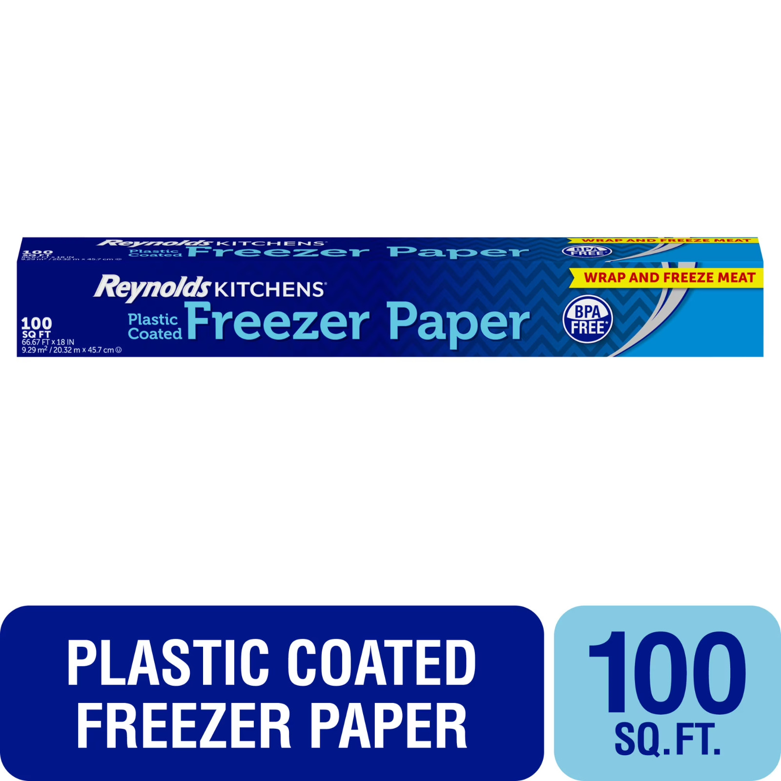 Reynolds Kitchens Plastic-Coated Freezer Paper, 100 Square Foot Roll gallery