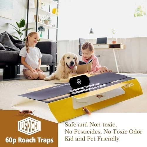 20 Pack Roach Sticky Glue Roach Traps for Indoor Pest Control gallery