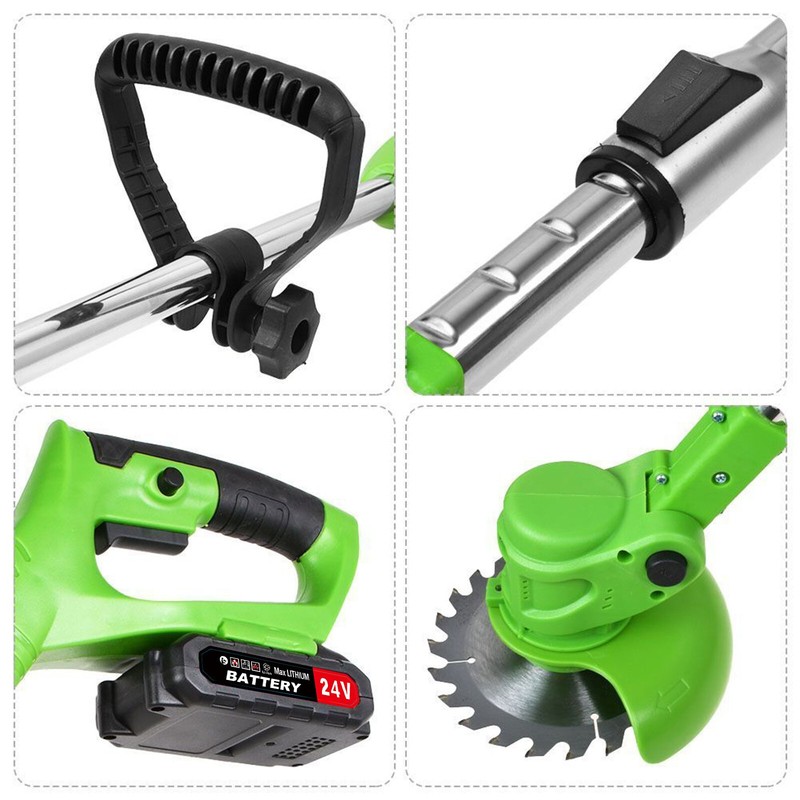 Electric Cordless Grass String Trimmer Lawn Edger Weed Wacker Cutter w/ Battery gallery