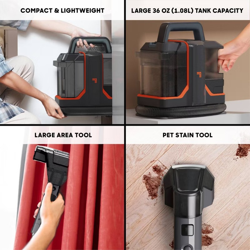 Sharper Image Stain Cleaner Portable Spot Vacuum 16 Ft Cord Black gallery