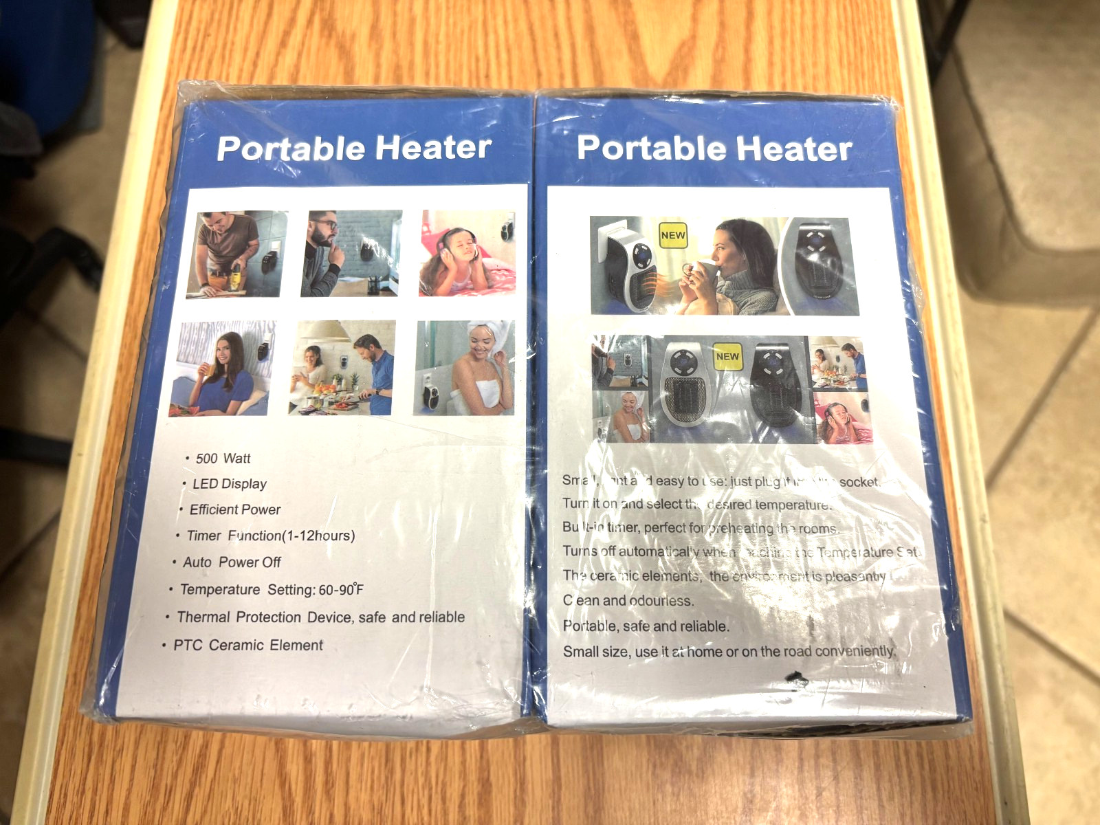 2 ULP Portable Heater New In Box! 500 Watts LED Display gallery