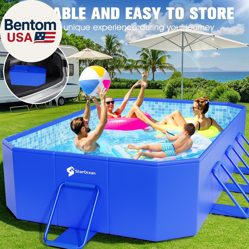 2026 Large Foldable Pool,Non-Inflatable Swimming Pool for Kid,Adult Collapsible gallery
