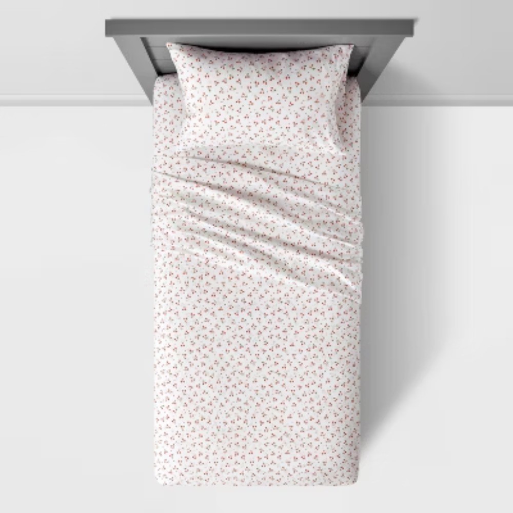 Twin Cherry Microfiber Kids' Sheet Set : Full Size Bed Sheet, 4-Piece gallery