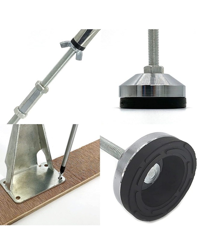6 Pack Adjustable Height Center Support Leg For Bed Frame Bed Center Slat Heavy gallery