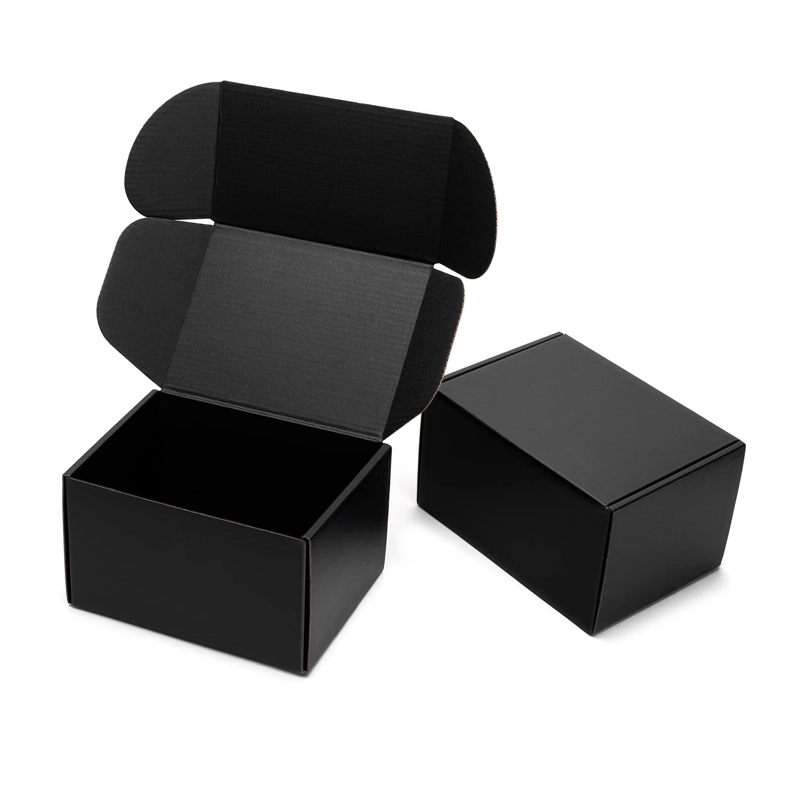 Timirog 7x5x4 Inches Black Shipping Boxes 25 Pack - Corrugated Cardboard Mail... gallery