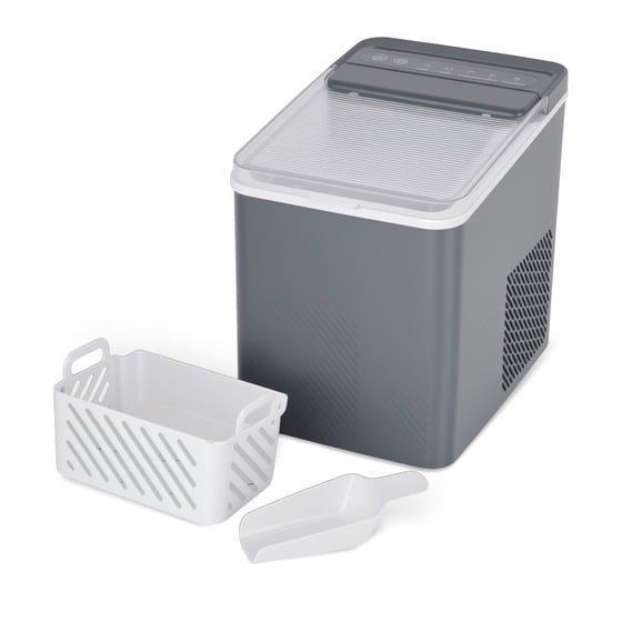 Mainstays Portable Countertop Ice Maker 26lbs/Day Compact Ice Machine Gray gallery