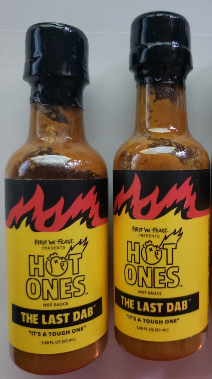 Qty 2 THE LAST DAB - Hot Ones - Original Mini - 1.69 fl oz - PEPPER X - 12/2024 gallery