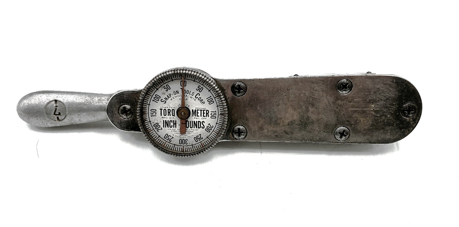 Vtg. Snap On Tools Torq Meter Torque Wrench 0-300 pounds Parts or Repair Sku#2 gallery