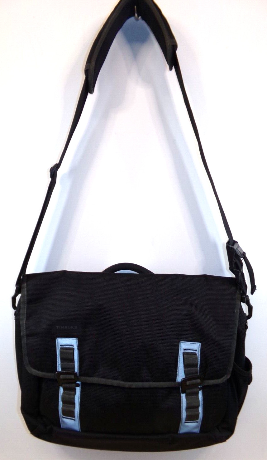 Timbuk2 Command Laptop Messenger Bag Black Multi Pockets Shoulder Strap