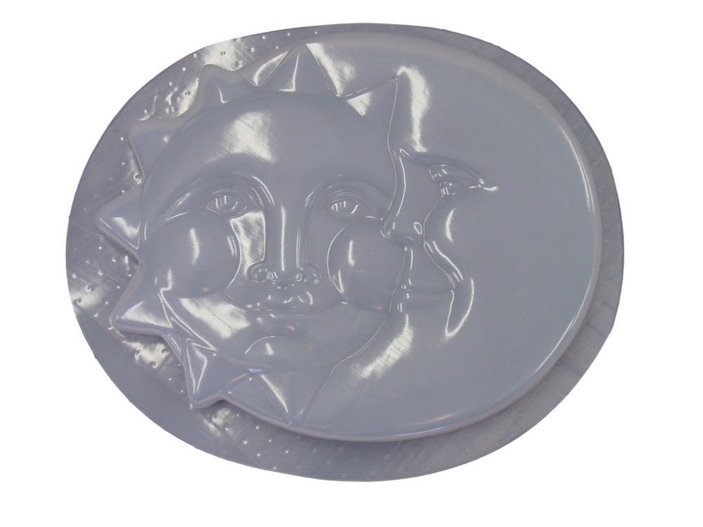 Sun and Moon Stepping Stone Plaster or Concrete Mold 1025 Moldcreations