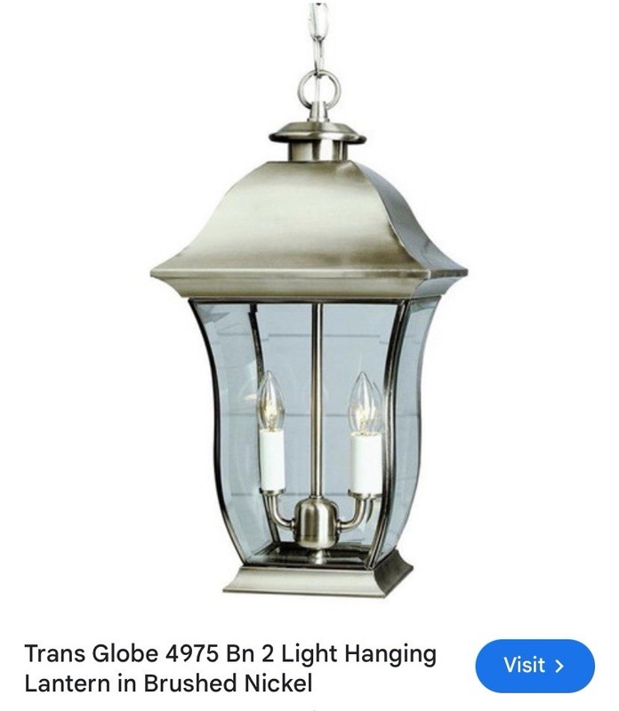 2 Light Solid Brass Outdoor Hanger 4975 gallery