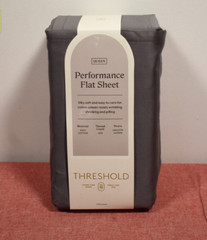 Threshold 400 Thread Count Performance Flat Sheet Dark Gray Queen*