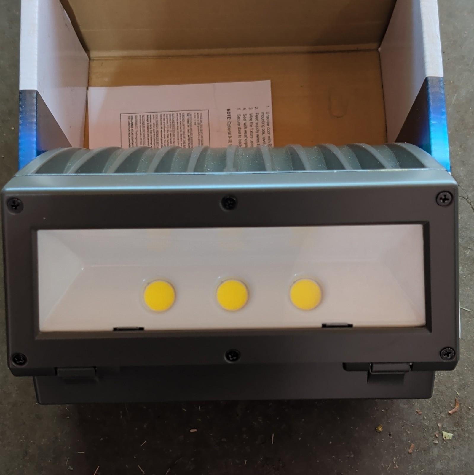 NIB Atlas SlimPak Pro LED Wall Pack Light WSPL80LED 80W 120-277V Gray gallery