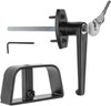 Shed Door Latch L-Handle Lock Kit with 2 Keys, 4-1/2" Stem Shed Lock Barn Door gallery