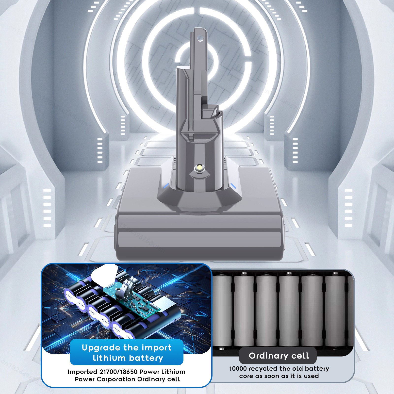 9500mAh V7 Battery For DYSON V7 Absolute V7 Motorhead Pro Trigger HEPA Battery gallery
