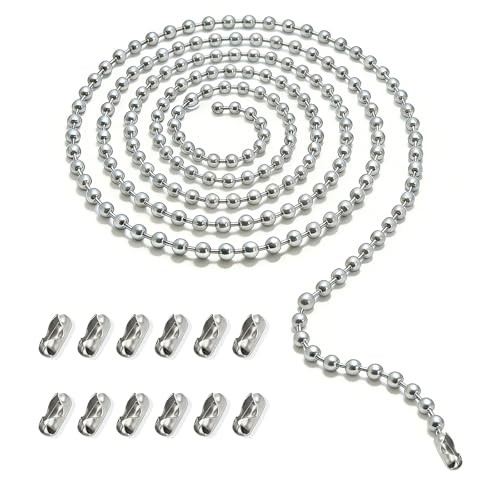 Ceiling Fan Pull Chain Extension, 120 In Ball Chain With 12 Connetors, gallery
