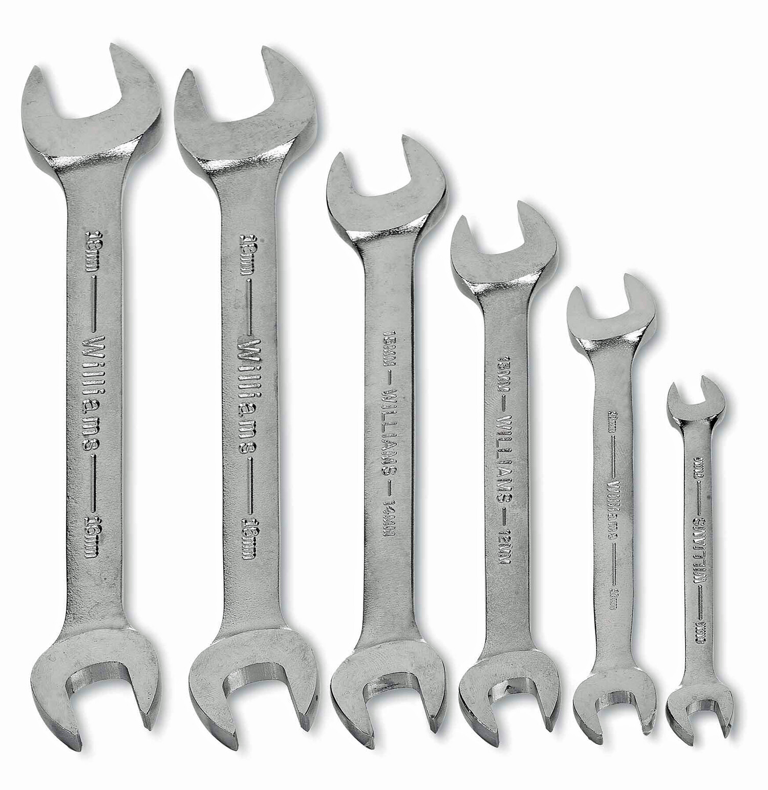 7-19mm Double Head Open End Wrench Set In Pouch 6pcs. Williams USA JHWMWS-26 gallery