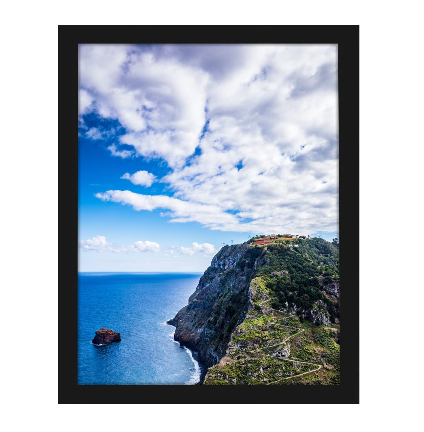 MENNTHUI 9x14 Black Picture Frame, Tabletop and Wall Mounting Horizontally or... gallery